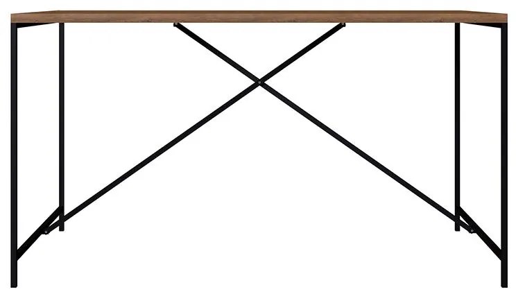 Mesa Para Sala De Jantar Industrial Retangular Vermont