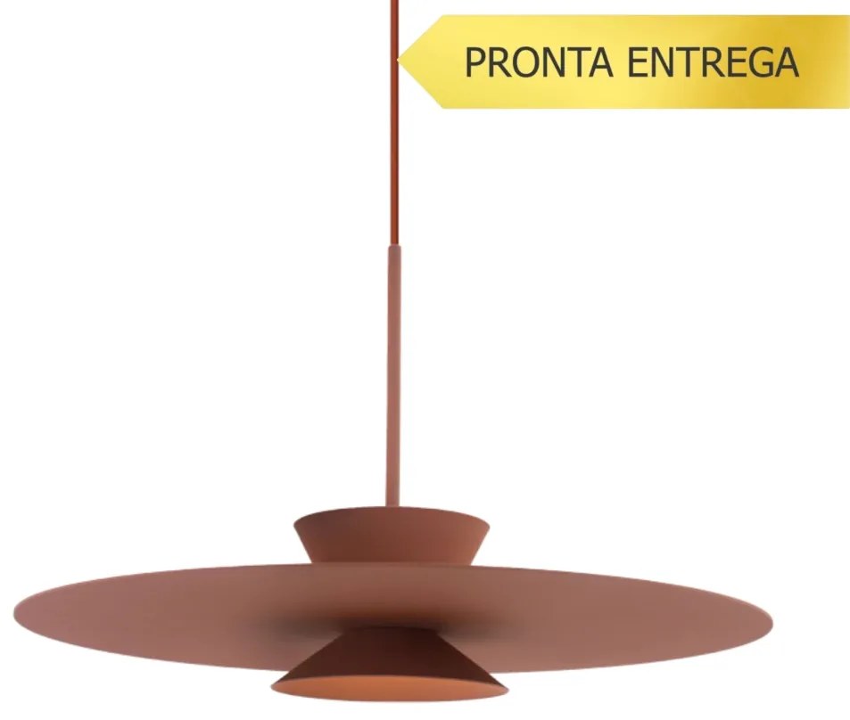 Pendente Tule Ø60X25Cm 1Xmr16 - Usina 25120/60 (FN-F - Fendi Fosco, Igual a Cor 1)