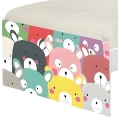 Cama Solteiro Infantil Para Colchão 188x88cm Ursinhos K06 - Mpozenato