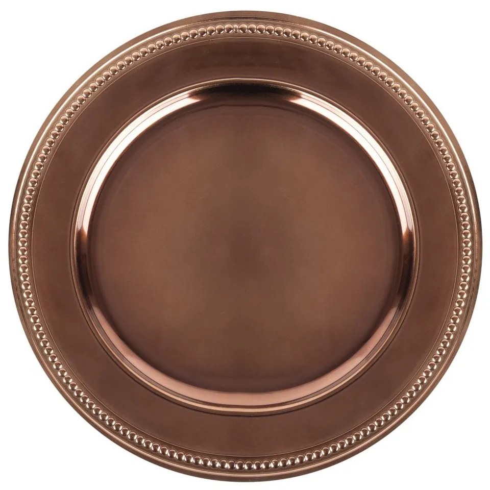 Sousplat Plástico Marrom 33cm 61027 Wolff