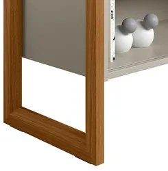 Rack Bancada de TV 55 Polegadas Glossy L06 Nature/Off White - Mpozenat