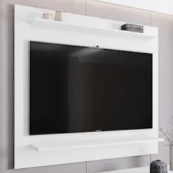 Painel para TV Suspenso 50 Pol 120cm 2 Prateleiras Versa Z34 Branco -