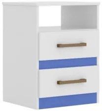 Mesa de Cabeceira Ares Flex Z17 Branco/Rosa/Azul/Lilás - Mpozenato