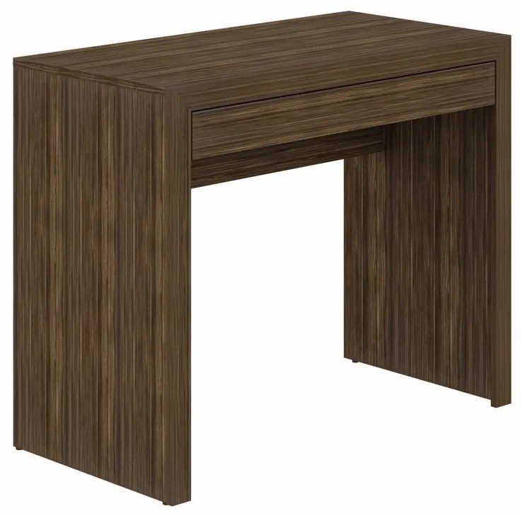 Escrivaninha Mesa Escritório Home Office 1 Gaveta Nogal