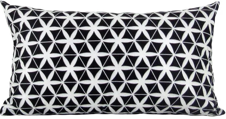 3 Capas Almofada Confort Veludo Preto 30x50cm