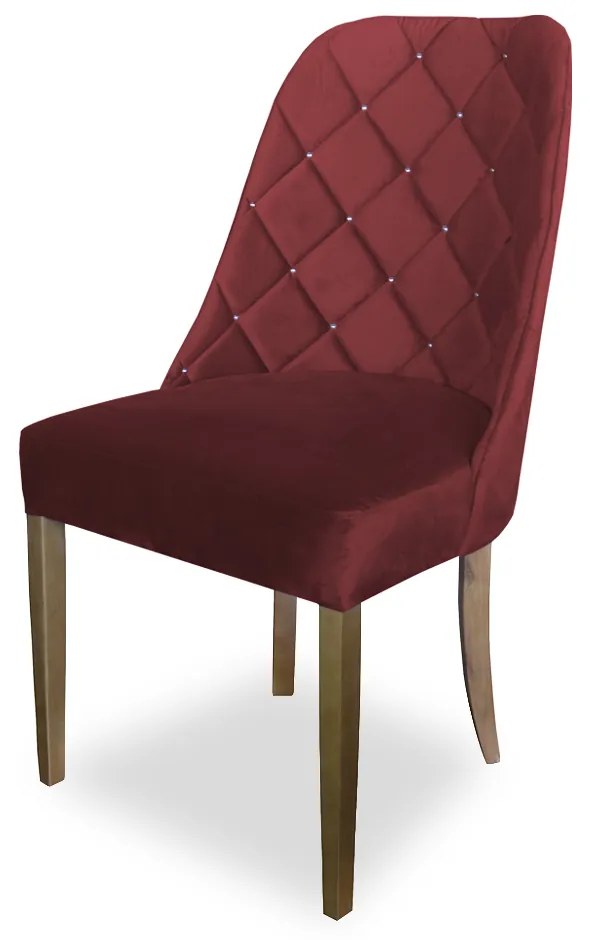 kit com 6 Cadeiras de Jantar Dublin Suede Vermelho