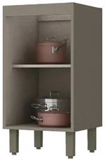 Balcão 40cm 1 Porta 100% MDF Sem Tampo Connect Duna/Cristal - Henn