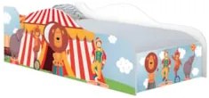 Cama Solteiro Infantil Baixa Para Colchão 188x88cm Circo K06 - Mpozena