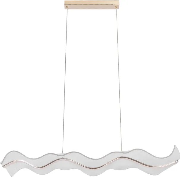 Pendente Led Alum&amp;#xED;nio Dourado 24w 1880lm 3000k Wave
