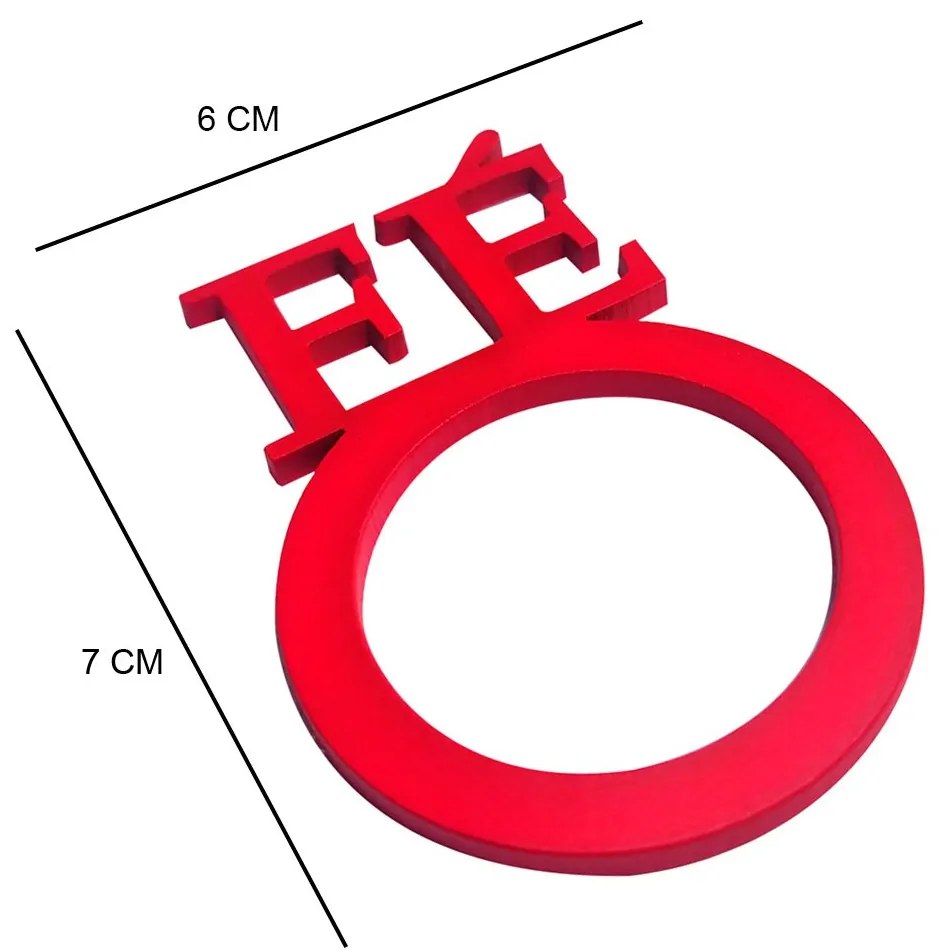 Kit 04 Porta Guardanapo Fé MDF Vermelho 0,6x0,7 cm -  D'Rossi