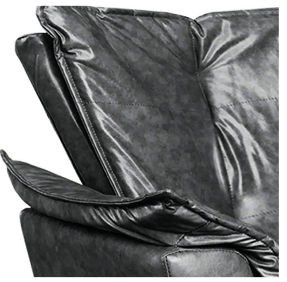 Poltrona Sala de Estar Giratória MM30 Opalla Corano D03 - D'Rossi - Preto