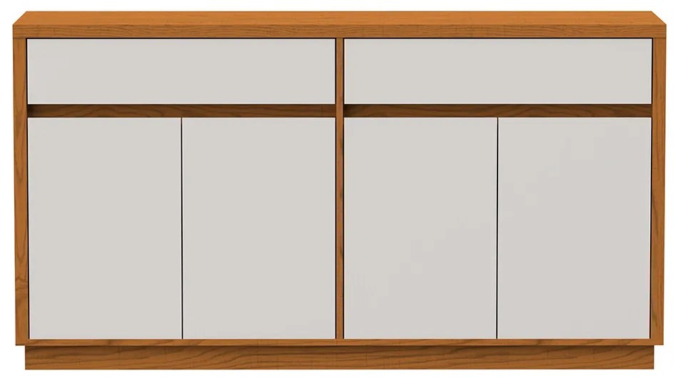 Balcão Sabrina Off White e Ypê N02 - D'Rossi