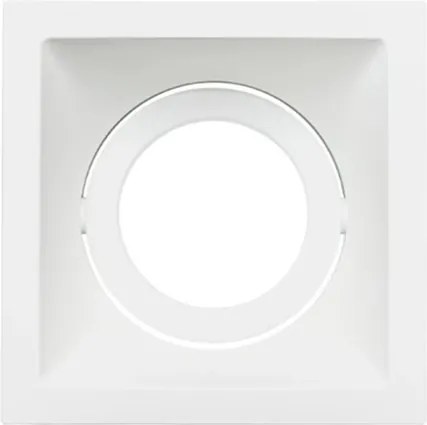 Plafon Embutir Aluminio Branco Square