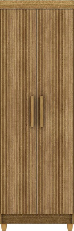 Armário Multiuso Léo 2 Portas 5 Prateleiras Nature G98 - Gran Belo