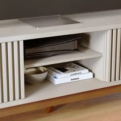 Rack Bancada Para TV 75 Pol. Martires C05 Off White - Mpozenato