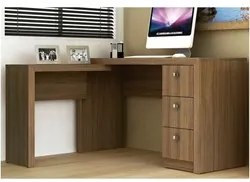 Ambiente para Home Office 02 Peças Amêndoa - Tecno Mobili