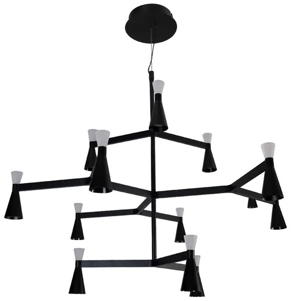 Pendente Led Metal Aluminio 50W 3000K Ramus - PRETO