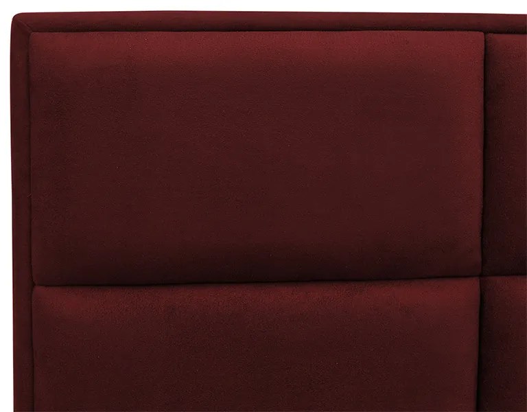 Cabeceira Painel Cama Box Solteiro 100cm Nina Suede Bordô - Sheep Estofados - Vermelho escuro