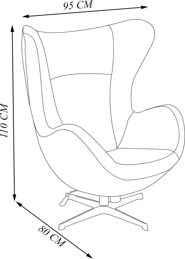 Conjunto 3 Poltronas Decorativas Egg Chair Hamilton Nº 44/MP4 SN 88/RB Nº 33 G53 - Gran Belo