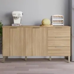 Balcão Gabinete para Pia com Tampo 160cm Charm Z06 Freijó - Mpozenato