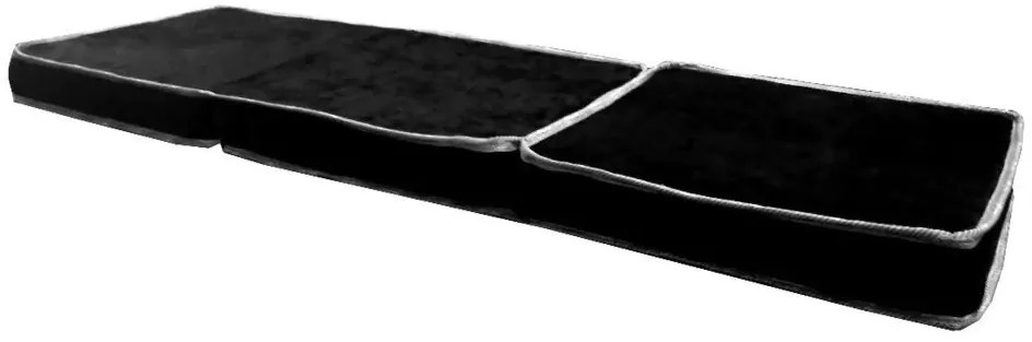 Puff Multifuncional D33 Banco Colch�O E Poltrona Cores (Courino Preto)