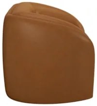 Poltrona Decorativa para Sala 112cm Meris Z32 Sintético Caramelo - Mpo