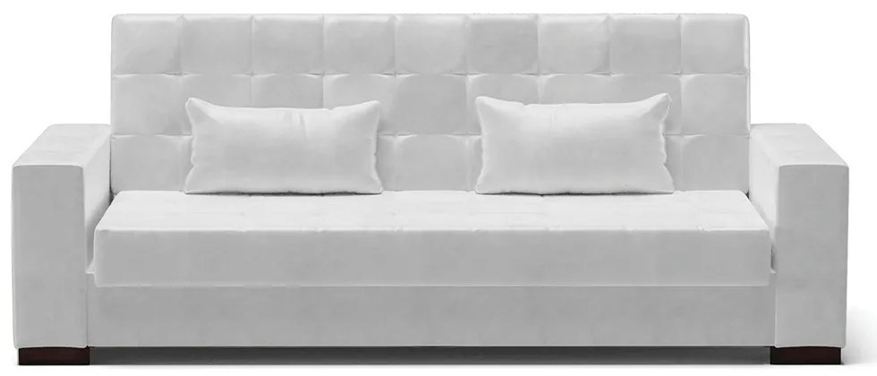Sofá Cama Casal 3 Lugares 210cm Lisboa Corano Branco  D03 - D'Rossi