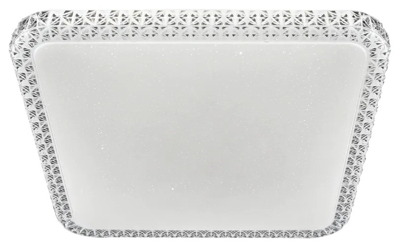 Plafon Quadrado Acrilico Cristal 43X43Cm Led 36W 6000K Bivolt / Crista... (Cristal)