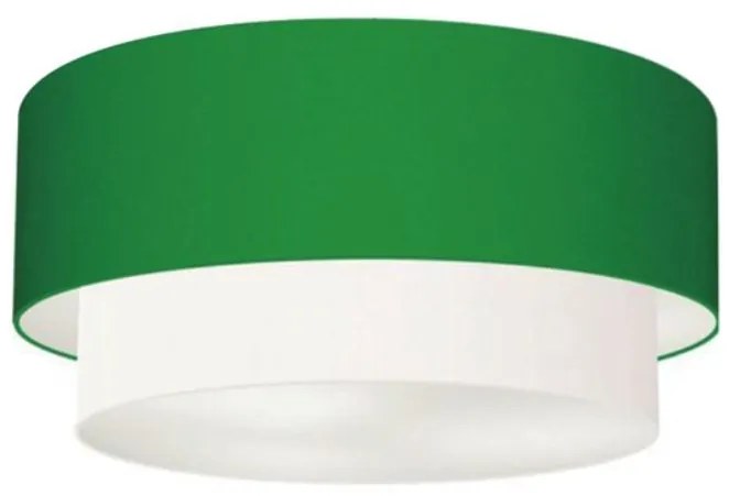 Plafon Para Corredor Cilíndrico SC-3017 Cúpula Cor Verde Folha Branco