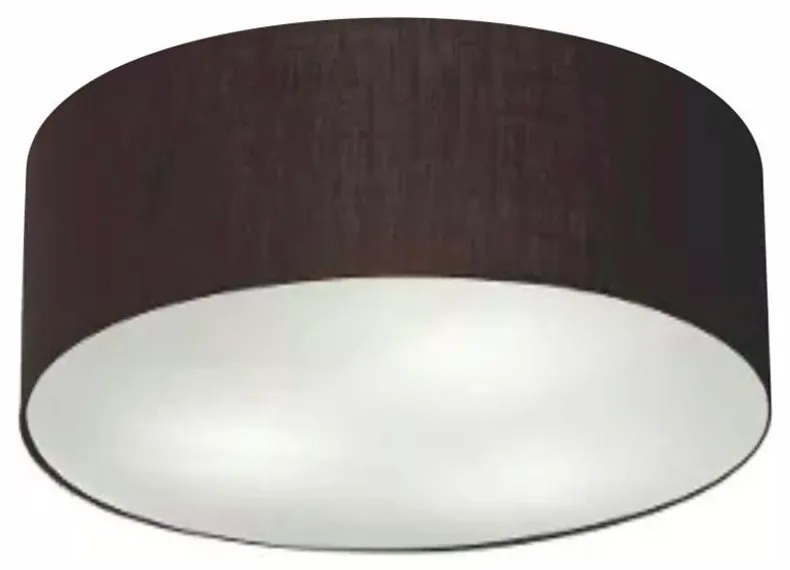 Plafon Cilíndrico Md-3014 Cúpula em Tecido 50x15cm Preto - Bivolt