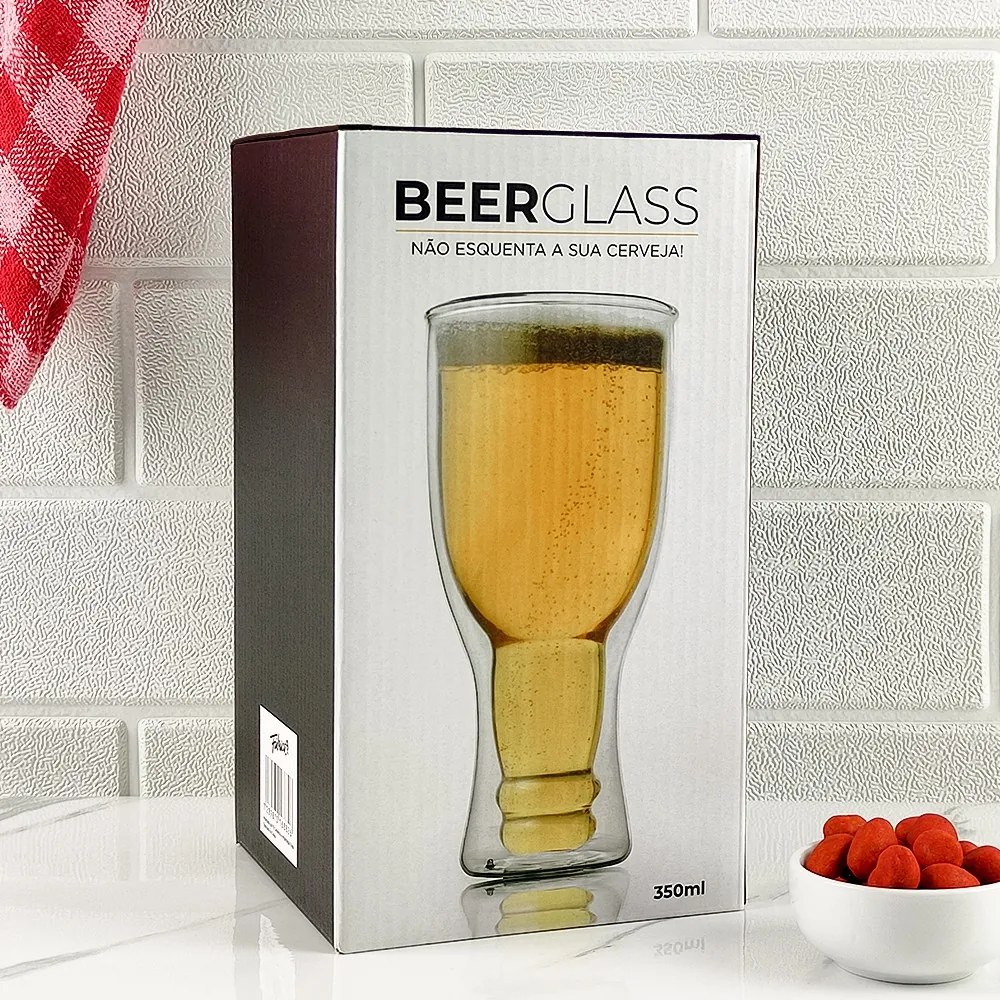 Copo de Cerveja em Formato de Garrafa