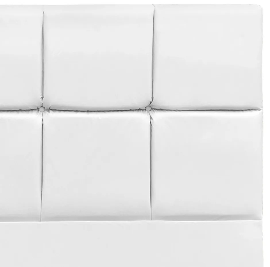 Cabeceira Roma para Cama Box Casal 140 cm Corino I02 - D'Rossi - Branco