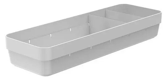 Organizador de Gavetas Logic com 2 Divisórias - Branco