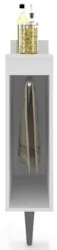 Balcão de Cozinha Porta Pano 20cm Pérola Z34 Branco - Mpozenat