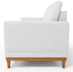 Sofá 3 Lugares 180cm Living Sala de Estar Kayrós D05 Sintético Branco