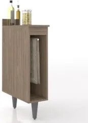 Balcão de Cozinha Porta Pano 20cm Pérola Z34 Freijó         - Mpozenat