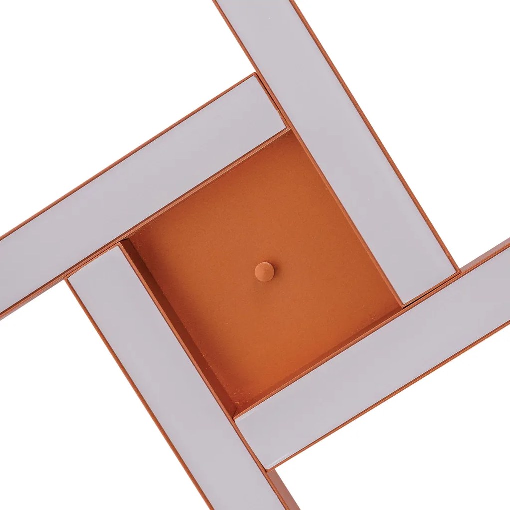 Plafon Dora 67,5X67,5Cm Led 32,8W Bivolt | Usina 19265/67 (MR-T - Marrom Texturizado, 3000k)