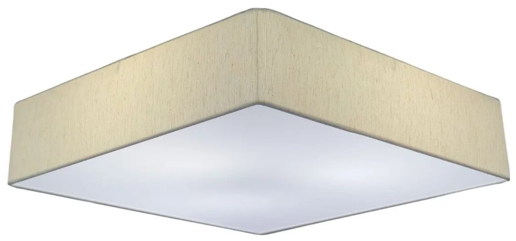 Plafon Quadrado Vivare Md-3052 Cúpula em Tecido 60x60x15cm - Bivolt