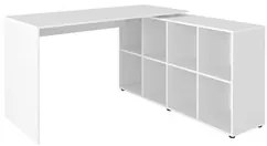 Conjunto Escritório Home Office 4 Peças Nil A06 Branco - Mpozenato