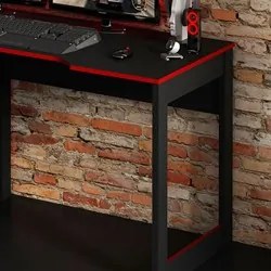 Mesa Para Computador Notebook Gamer ME4152 Preto/Vermelho - Tecno Mobi