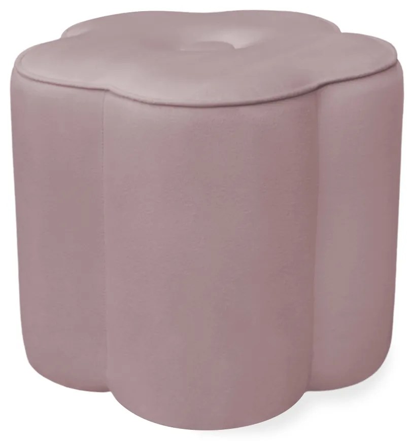 Puff Decorativo Flor Veludo - Crepe