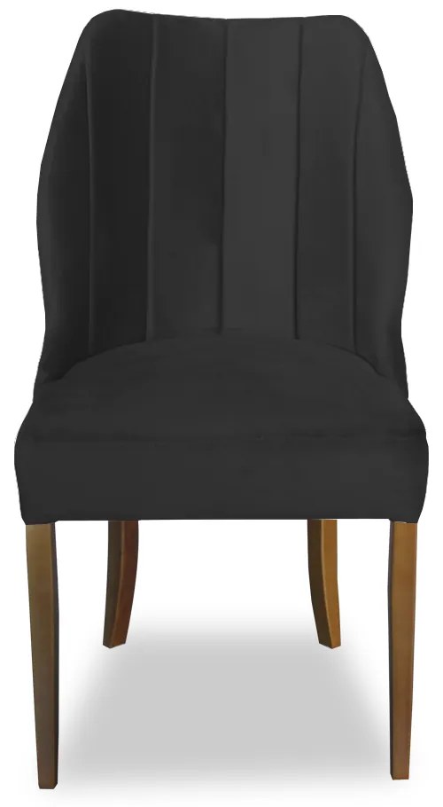 Cadeira De Jantar Safira Suede Preto
