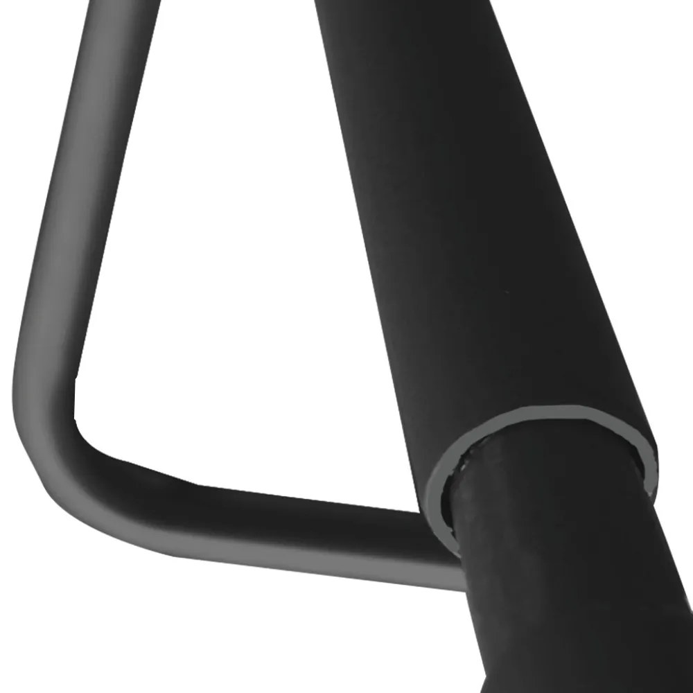Mesa Lateral Tampo Multiuso para Sofá Base Dourado - D'Rossi - Preto