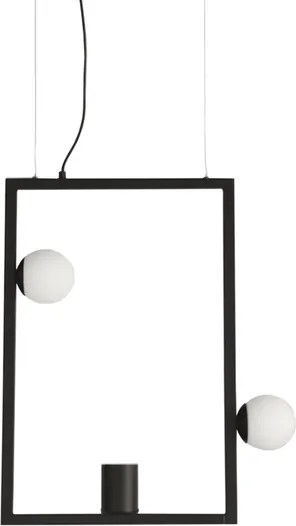 Pendente Aluminio Preto Soll