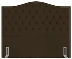 Cabeceira Cama Box Casal King 195cm Siena Z37 Suede Marrom - Mpozenato
