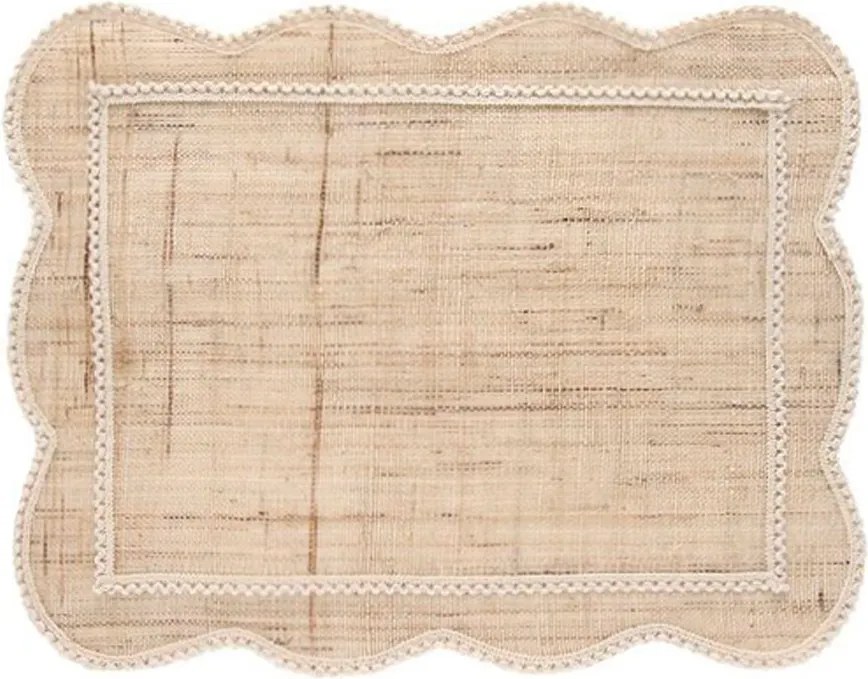 Jogo Americano Rami Kind - Branco  Branco