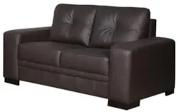 Sofá 2 Lugares 170cm Sala Couro Milano Marrom - Scala Decor