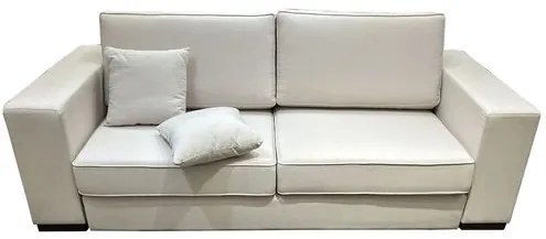 Sofá Minsk 2 Lugares Estofado Tecido Fendi com Pés Imbuia 230 cm - 72596 Sun House