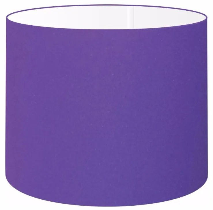 Cúpula em tecido cilíndrica abajur luminária cp-4146 40x30cm roxo