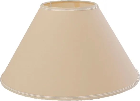 Cupula Tecido Poliestireno Bege Boca Larga